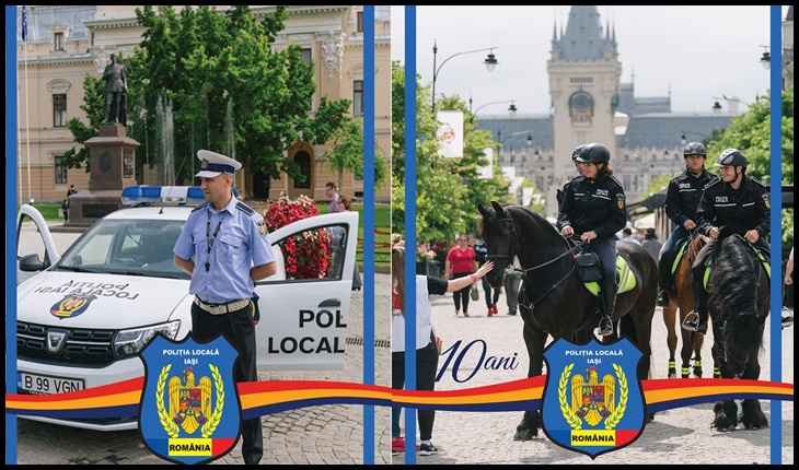Poliția locală sărbătorește 10 ani de la înființare, Foto: Facebook / Poliția Locală Iași