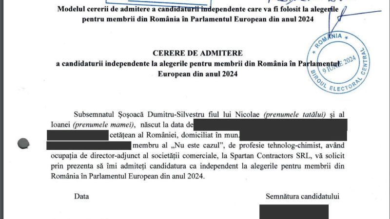 EXCLUSIV! Silvestru Șoșoacă va candida ca independent la EUROPARLAMENTARE!