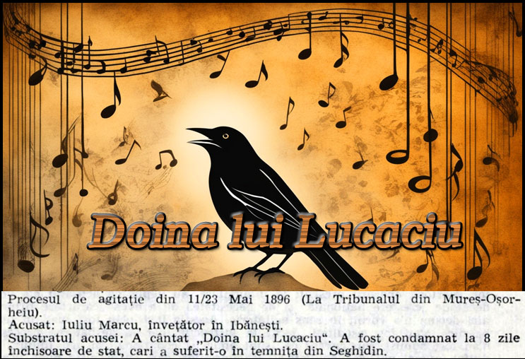 11 Mai 1896 - Pentru că a cântat „Doina lui Lucaciu", învățătorul Iuliu Marcu din Ibănești, condamnat la închisoare