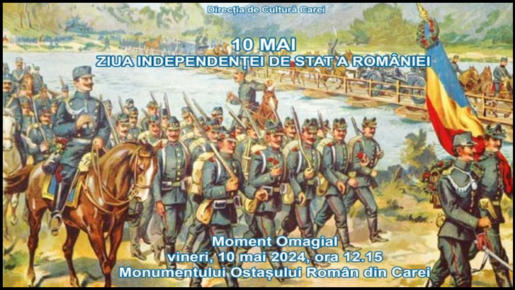 Invitație la marcarea Zilei Independenței României la Carei