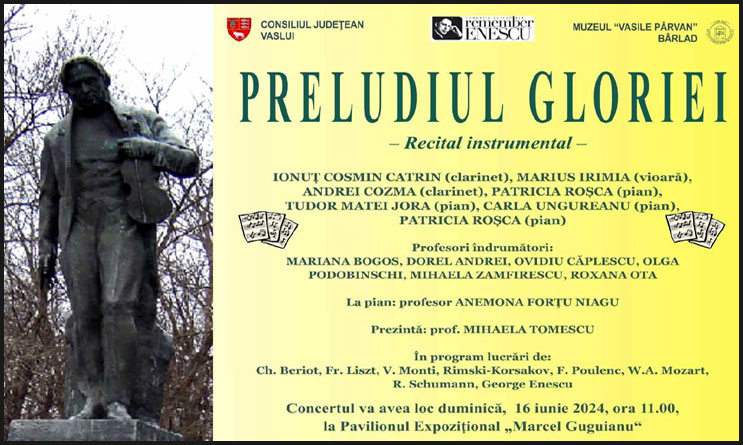 16 Iunie 2024 - Recitalul instrumental "Preludiul Gloriei", Foto: Facebook / Muzeul „Vasile Pârvan”