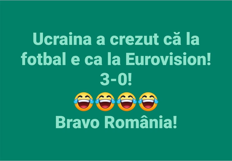Ucraina a crezut că la fotbal e ca la Eurovision! 3-0! Bravo România!, Foto: Captură TV Pro TV