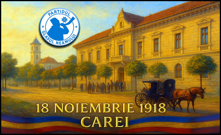 La 18 noiembrie 1918 a avut loc Adunarea Consiliului Național Român în clădirea în care își are acum sediul Primaria Municipiului Carei