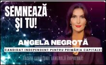 Angela Negrotă are nevoie de semnăturile voastre pentru a candida la primăria capitalei. Fii parte din schimbare!