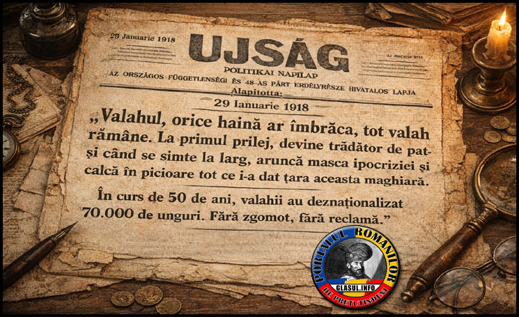 29 Ianuarie 1918 Ziarul “Ujság”: "Valahul, orice haină ar îmbrăca, tot valah rămâne.La primul prilej, devine trădător de patrie"
