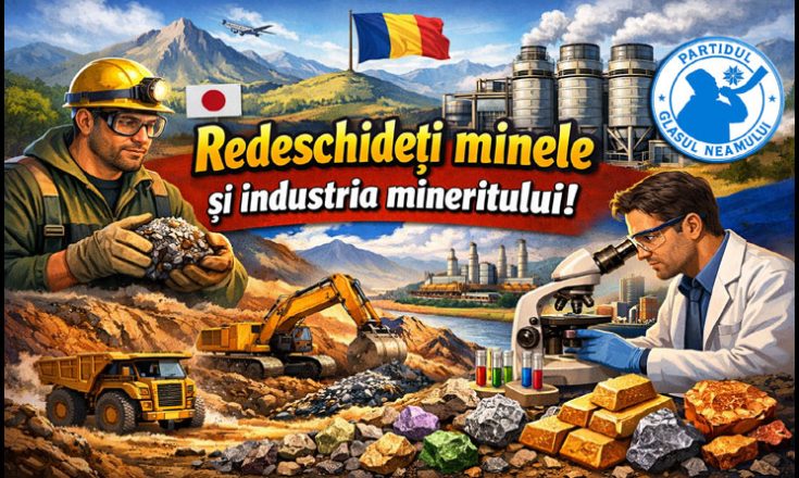 Partidul Glasul Neamului: "Redeschideți minele și industria mineritului!"
