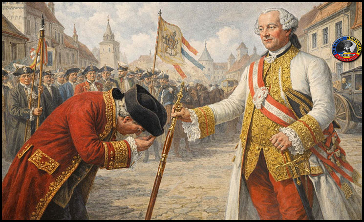 16 Aprilie 1761 - Magistratul Bistriţei hotăreşte să se recomande graţiei nou numitului comandant general în Ardeal, baronului Adolf Bucov