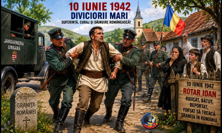 10 Iunie 1942 - Comuna Devecerii Mari. Refugiatul Rotar Ioan a fost ridicat de jandarmii unguri, bătut, deportat la Feldioara, predat grănicerilor unguri, care l-au forțat să treacă granița în România